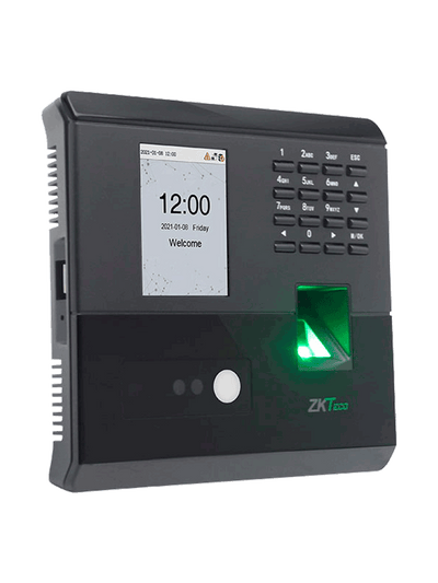 ZKTECO MB10VL - Control de Asistencia y Acceso Básico Visible Light con Autenticación Facial (100 rostros), Huella Digital BioID (500), Registro de 50,000 Eventos, Conexión TCP/IP y SSR (Reporte en Hoja de Cálculo Mediante USB)
