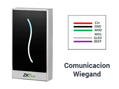 ZKTECO PROID10BE - Lector Esclavo de Tarjetas ID / Frecuencia 125 Khz/ Green Label / Conexión Wiegand 26 o 34 Ajustable / IP65 / Compatible con Paneles C3 e InBio