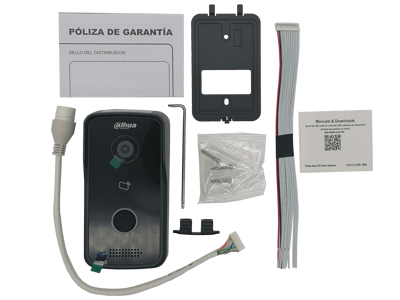 DAHUA DHI-VTO2111D-P-S3 - Frente de Calle de Videoportero IP/ Alámbrico/ Angulo Visión 107 Grados con WDR / Soporta Apertura de Puerta por APP, Tarjeta y desde Monitor/ Uso Exterior IP65/ PoE/ Soporta Hasta 10 Monitores/