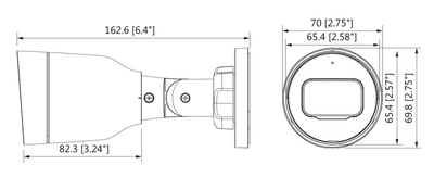 DAHUA IPC-HFW1239S1-LED-S4 - Cámara IP Bullet Full Color 2 Megapixeles/ Lente de 2.8mm/ Luz Blanca de 15 Mts/ H.265/ IP67/ PoE/ DWDR/