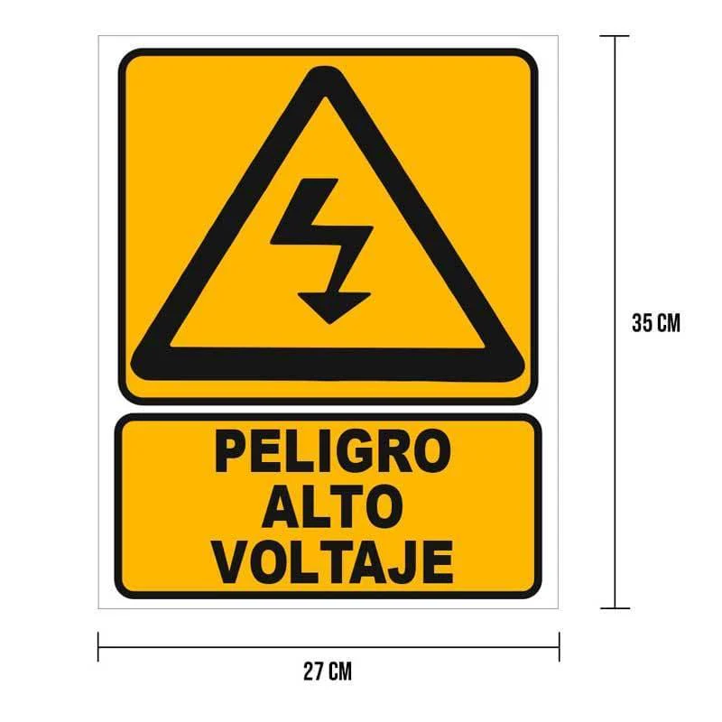 Cartel "Peligro alto voltaje" LICA