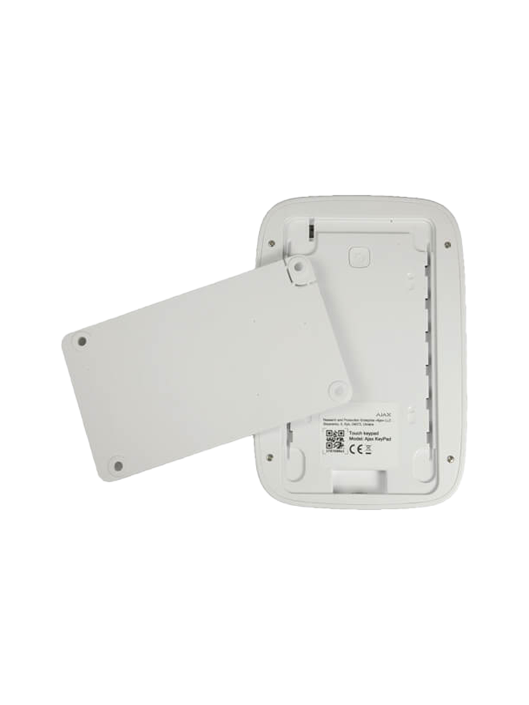 AJAX KeypadW - Teclado táctil inalámbrico con soporte de pared. Color Blanco