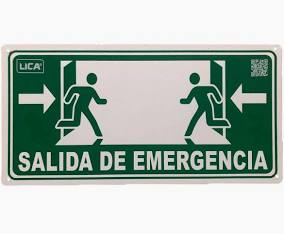 Cartel "salida de emergencia" LICA