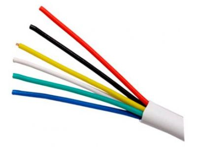 SAXXON OWAC6100J - Cable de alarma / 6 Conductores / CCA/ Calibre 22 AWG / 100 Metros / Recomendable para control de acceso / Videoportero / Audio / Reforzado