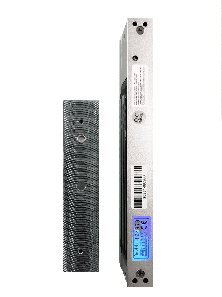 ZKTECO LM200LED - Contrachapa magnética con indicador LED de 200 Kg, alimentación a 12VDC para sistemas de control de acceso, compatible con puertas de madera, metal o vidrio