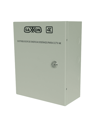 SAXXON PSU1213D8H- Fuente de Poder Profesional de 11 a 15 vcd/ 13 Amperes/ Para 8 Camaras Hasta 4k/ 1.6 Amperes por Canal/ Protección contra Sobrecargas/ Filtro de Ruido por Canal/ Uso rudo/