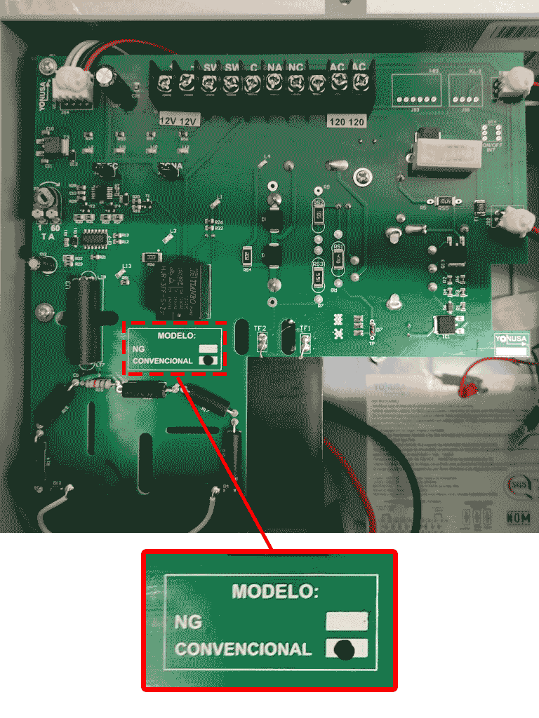 YONUSA EY12000127P - Energizador para solución de cerco eléctrico con salida de 12000V y 3500 metros Lineales / Sin interface/ Soporta modulo WiFi y batería de respaldo