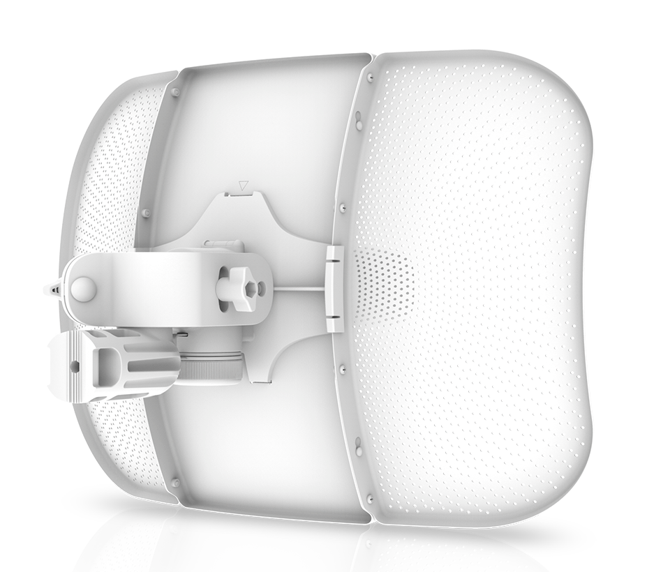 UBIQUITI LITEBEAM AC LBE-5AC-GEN2 - Radio con antena integrada Airmax AC GEN2 5.8GHz, diseñada para uso en exteriores, con una antena de 23 dBi y una potencia de transmisión de 25 dBm. Ofrece un rendimiento de hasta 450 Mbp