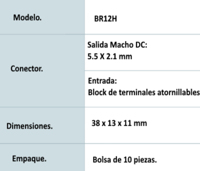 SAXXON PSUBR13H - Bolsa de 10 Conectores Hembra para Fuentes de Alimentación/ Terminales Tipo Tornillo Positivo y Negativo/ Resistente a la Oxidación/ Información general.