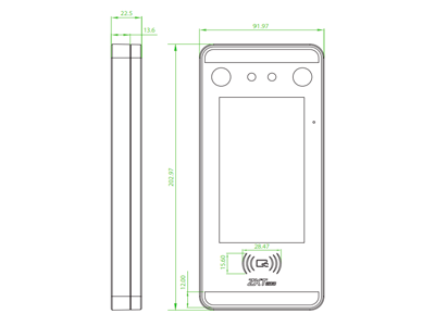 ZKTECO MINIACPLUS - Control de Acceso y Asistencia Facial Visible Light / 3000 Rostros / 3000 Tarjetas ID 125KHz / 150,000 Eventos /ADMS / Bio Time Pro Gratis para 2 relojes y 200 empleados