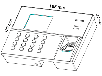 ZKTECO UA860ID - Control de Acceso y Asistencia Simple / 3000 Usuarios / 3000 Tarjetas ID / 50000 Registros / TCPIP / WiFi / ADMS