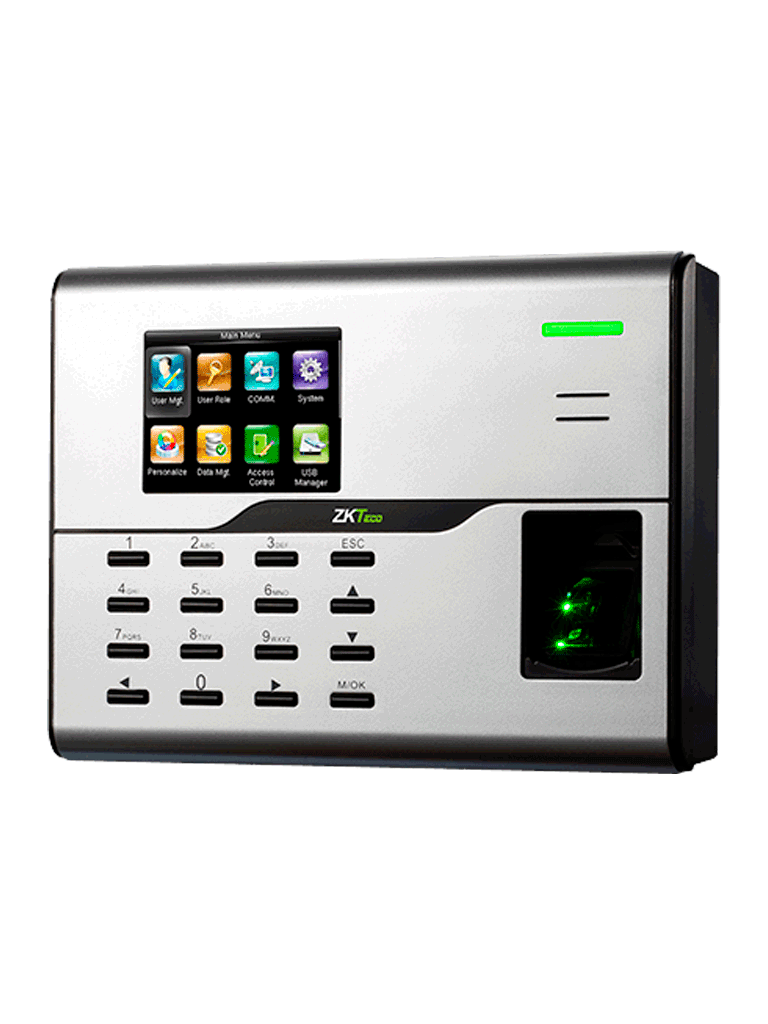 ZKTECO UA860ID - Control de Acceso y Asistencia Simple / 3000 Usuarios / 3000 Tarjetas ID / 50000 Registros / TCPIP / WiFi / ADMS