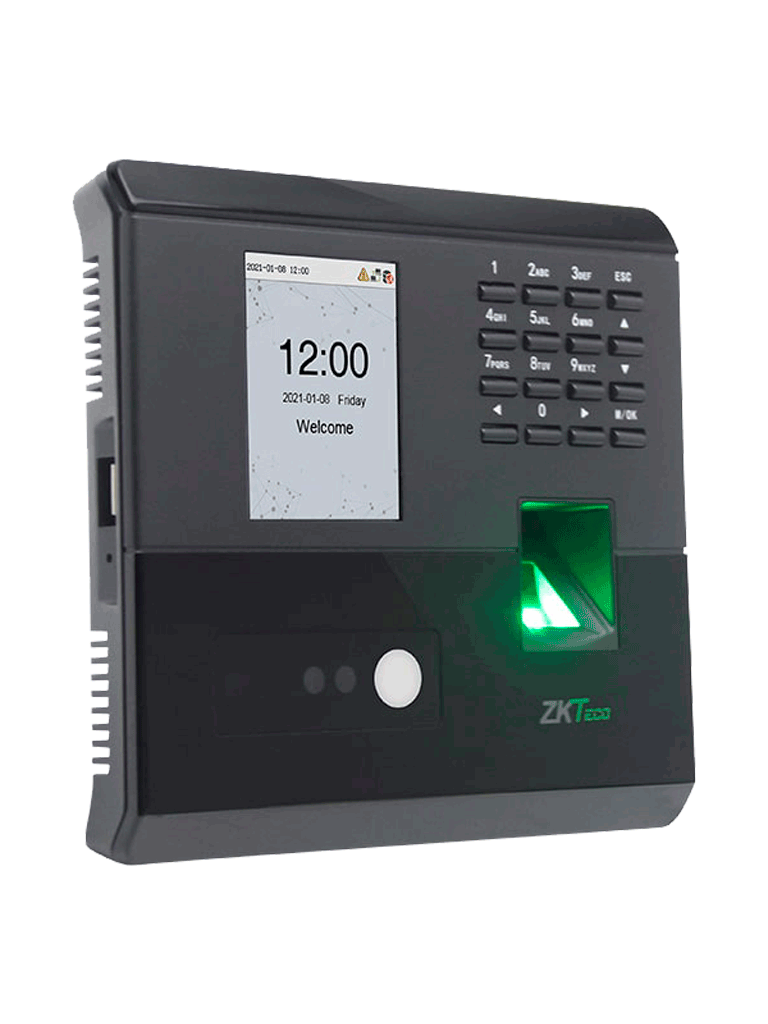 ZKTECO MB10VL- Control de Asistencia y Acceso simple / 500 huellas / 100 rostros Luz Visible / 50000 eventos / TCPIP