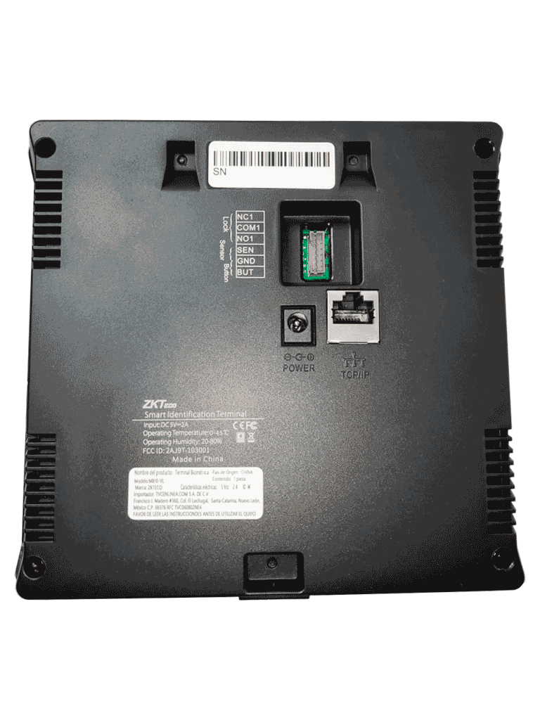 ZKTECO MB10VL- Control de Asistencia y Acceso simple / 500 huellas / 100 rostros Luz Visible / 50000 eventos / TCPIP