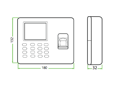 ZKTECO LX50 - Control de Asistencia Básico / 500 Usuarios / 500 Huellas / 500 Password / Descargas USB en Hoja de Cálculo /