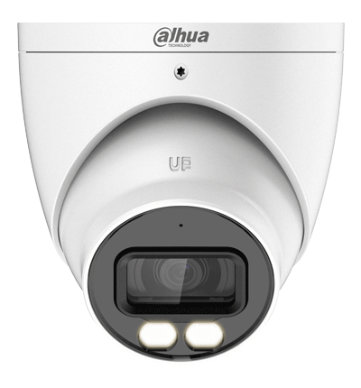 DAHUA HAC-HDW1239TN-IL-A - Camara Domo de 2 Megapixeles/ Iluminador Dual Inteligente + Full Color/ Lente de 2.8 mm/ 107 Grados de Apertura/ Microfono Integrado/ 40 Metros de Iluminación IR y Visible/ WDR Real de 130 dB/ IP67/