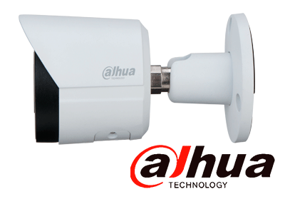 DAHUA IPC-HFW2241S-S Camara IP Bullet de 2 Megapixeles/ Lente de 2.8 mm/ WizSense/ 107 Grados de Apertura/ IR de 30 Metros/ SMD Plus/ Microfono Integrado/ PoE/ Ranura para MicroSD/ IP67/ WDR Real de 120 dB/