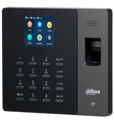 DAHUA ASA1222GL-D - Control de Asistencia Stand Alone con Batería Incluida/ 1000 Usuarios, Passwords y Tarjetas ID/ 2000 Huellas/ 100,000 Registros de Asistencias/ Protocolos TCP/IP/UDP/IPv4/ USB p/Exportar Registros/ Horarios/