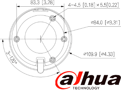 DAHUA HAC-HDW1200TQ-A - Cámara Domo de 2 Megapíxeles/ 1080p/ Lente de 2.8mm/ 102 Grados de Apertura/ Super Adapt/ IR de 40 Metros/ Microfono Integrado/ Instalación Rapida/ IP67/ DWDR/