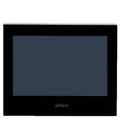 DAHUA KTP03 - Kit de Videportero IP/ Monitor de 7 Pulgadas. Frente de Calle y Switch PoE/ 6&1 E&S de Alarma/ Frente de Calle IP65/ IR/ Apertura Remota / Switch de 4 Puertos PoE 10/100/ 2 Puertos Uplink/ Controla 1 Puerta