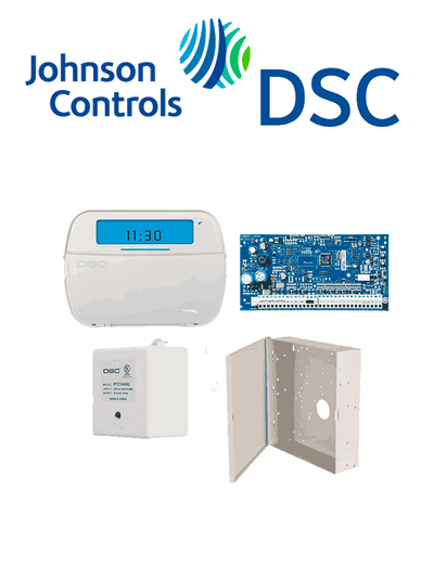 DSC NEO RF ALFA - Kit Neo 32 Zonas Inalámbricas Panel HS2032/ / Teclado Alfanumerico HS2LCDRF9N/ Fuente PTC1640U / Gabinete GMX003
