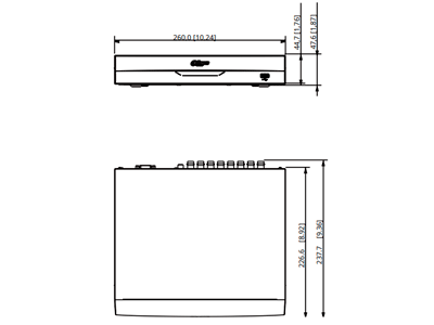 DAHUA XVR5108HS-I3 - DVR de 8 Canales 5 Megapixeles Lite/ WizSense/ IA/ H.265+/ 8 Canales HDCVI+4 IP/ Hasta 12 Canales IP/ 1 Ch de Reconocimiento Facial/ Codificación IA/ SMD Plus/ 1Ch Proteccion Perimetral/ 1 Bahía para Disco Duro/ IoT&Pos/
