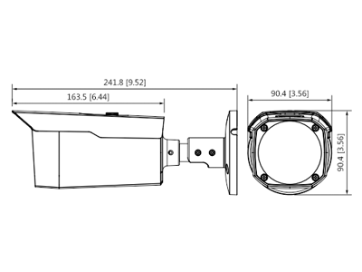 DAHUA HAC-HFW1500D - Camara Bullet de 5 Megapixeles/ Metalica/ Lente de 3.6 mm/ 92 Grados de Apertura/ IR de 80 Mts/ IP67/ Soporta: CVI/CVBS/AHD/TVI/ 
