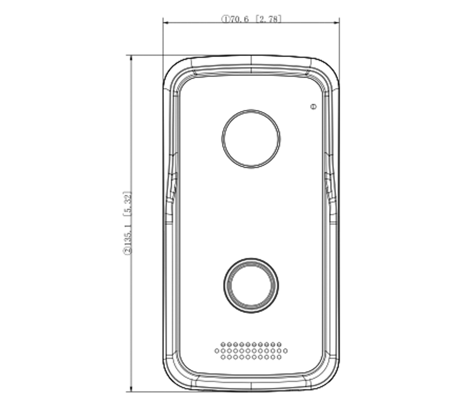 DAHUA VTO2111D-P-S2 - Frente de Calle de Videoportero IP/ Alámbrico/ Función Independiente/ Angulo Visión 107 Grados con WDR / Soporta Apertura de Puerta por APP, Tarjeta y desde Monitor/ Uso Exterior IP65/ PoE/ Soporta Hasta 10 Monitores/