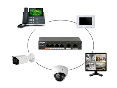 DAHUA VTH2621G-P - Monitor IP Touch de 7 Pulgadas/ Serie Lite/ Negro/ Poe Estándar/ 6&1 E&S de Alarmas/ Uso Interior/ Modo No Molestar/ H.265/ Soporta Hasta 4 Frentes de Calle y 4 Monitores Adicionales/