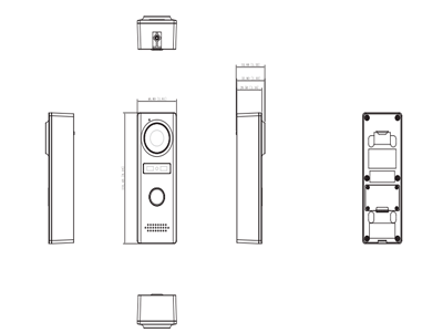 DAHUA VTO1000J- Frente de calle analógico IP66 / compatible con KTA01 & KTA02
