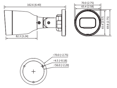 DAHUA IPC-HFW1239S1-LED-S4 Cámara IP Bullet Full Color 2 Megapixeles/ Lente de 2.8mm/ Luz Blanca de 15 Mts/ H.265/ IP67/ PoE/ DWDR