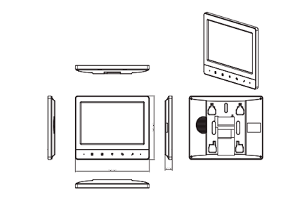 DAHUA VTH1020J- Monitor analógico de 7 pulgadas compatible con KTA01 / KTA02