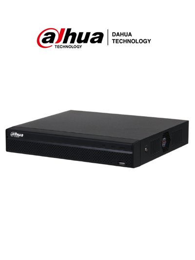 DAHUA NVR1104HS-P-S3/H NVR de 8 Megapixeles/ 4k/ 4 Canales IP/ 4 puertos PoE/ Smart H.265+/ Rendimiento de 80 mbps/ Salida de Video HDMI&VGA/ 1 Bahía de Disco Duro de Hasta 8TB/ Soporta Camaras con Protocolo Onvif & RTSP/