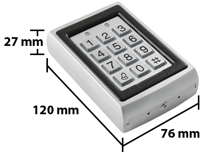 YLI YK568LPAK - Teclado para Control de Acceso con 20 tarjetas de proximidad / Salidas NC y NO / Exterior e Interior / 500 Usuarios password o tarjeta ID 125 Khz