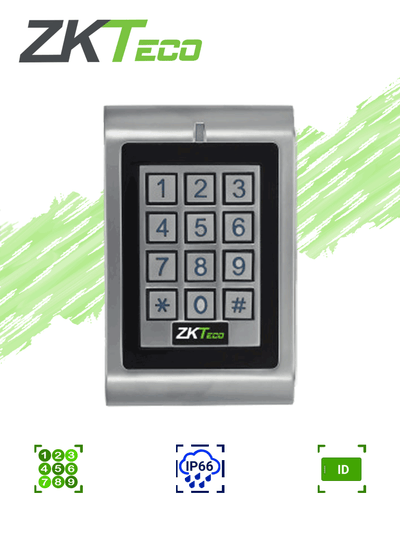 ZKTECO MKHID - Teclado Independiente para Control de Acceso / Interior o Exterior / 1000 Contraseñas o Tarjetas ID (125Khz)