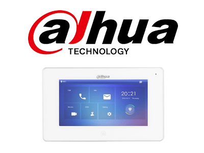 DAHUA KTW01 - Kit de Videoportero WiFi/ Monitor con Pantalla de 7"/ 6 Entradas de Alarmas/ 8 Zonas de Alarma Inalámbricas/ Ranura MicroSD/ Graba y Captura Imágenes/ Camara de 2MP con WDR Real e IR/ Controla 2 Puertas/ Apertura con Tarjeta