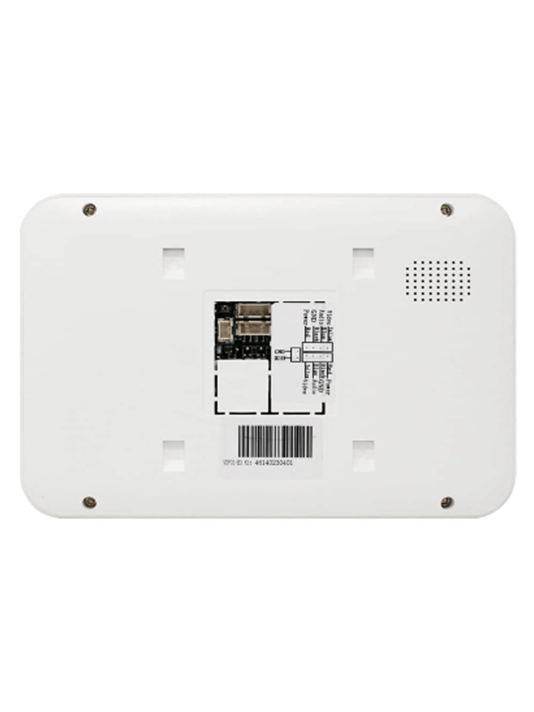 ZKTECO VDP03B3 Kit - Kit de Videoportero Analógico / Monitor de 7 Pulgadas / Frente de Calle con cámara de 1 MP / Angulo de Visión 87° / Conexión hasta 4 monitores 