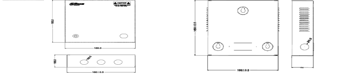 DAHUA PFM340-5CH - Fuente de Poder de 12 vcd/ 4 Amperes/ Para 5 Camaras/ Fusibles Intercambiables/ Proteccion contra Sobrecargas/ Color Blanco/