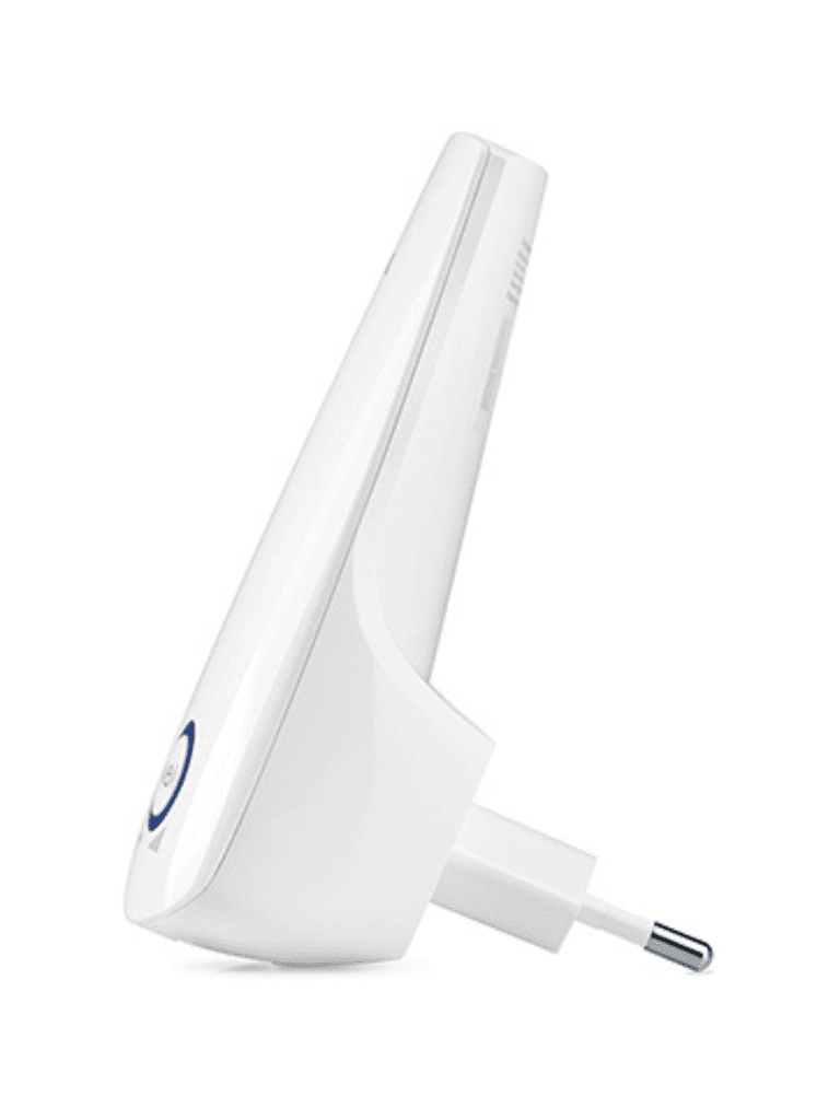 TP-LINK TL-WA850RE - Repetidor inalámbrico universal de señal WiFi, hasta 300Mbps en 2.4GHz, con 2 antenas internas, 1 puerto RJ45, modo extensor de rango y punto de acceso.