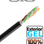 SAXXON OUTPCAT6GCOPEXT- Bobina de Cable UTP Cat6 100% Cobre con Gel/ 305 Metros/ Uso Exterior/ Color Negro/ Cumple con Estandares: ISO/ IEC 11801 Ed2; EIA/ TIA568/ Ideal para Cableado de Redes y Video/