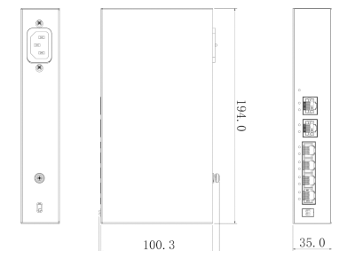 DAHUA PFS3006-4ET-36 - Switch PoE de 6 Puertos Fast Ethernet/4 Puertos PoE 10/100/ 2 Puertos uplink 10/100/ 36 Watts Totales/ Switching 1.2 Gbps/ Tasa de Reenvio de Paquetes .89 Mbps/ con Protección de Descargas/