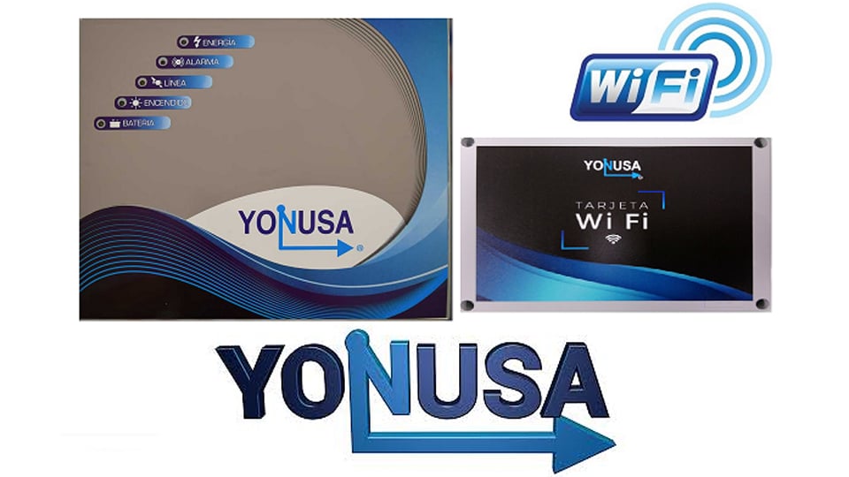 YONUSA PACK127AF -Paquete de energizador de alta frecuencia con interface/ Sirena y gabinete metálico/ Bobina de alambre 500 mts/ Bobina cable bujía/ batería y 5 letrero