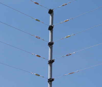 YONUSA TEN532Z - Tensor para líneas de cercas eléctricas YONUSA, hechos de aleación de zinc, alta resistencia a la corrosión, armellas y gacho de alambre pulido calibre 10/ Resistencia de 70 Kg