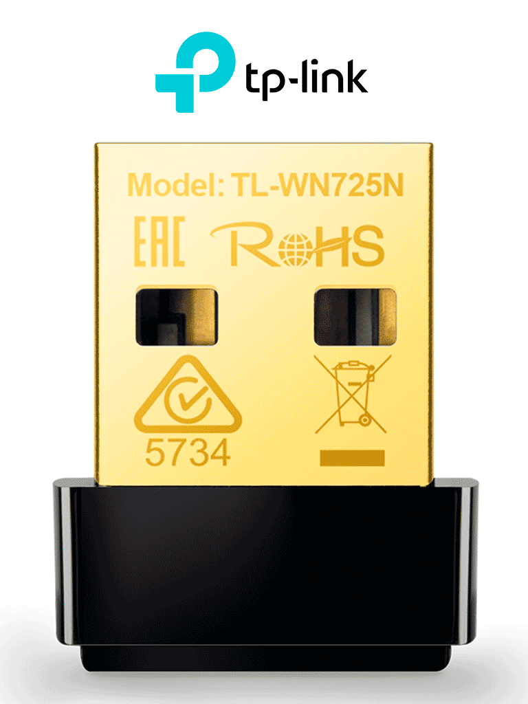 TP-LINK TL-WN725N - Adaptador USB Nano inalámbrico N 150 Mbps 2.4 GHz con 1 antena interna