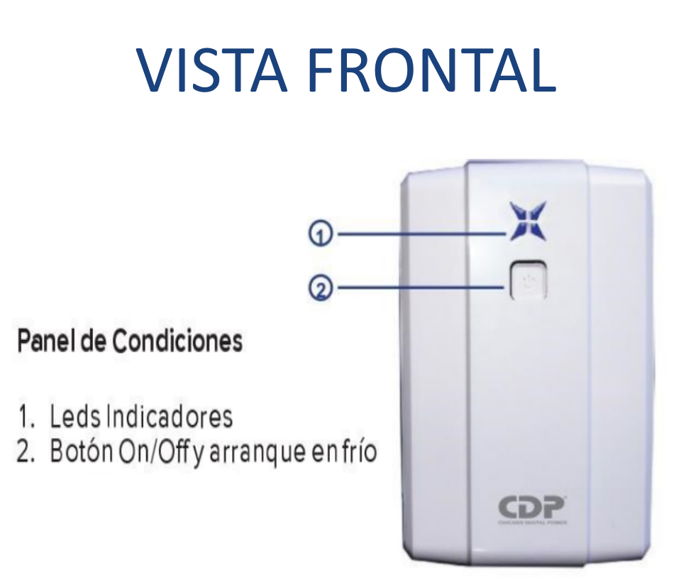 CDP R-UPR1008 - UPS Interactivo de 1000 VA y 500W, con 8 terminales de salida: 4 con respaldo y 4 con supresión de picos.
