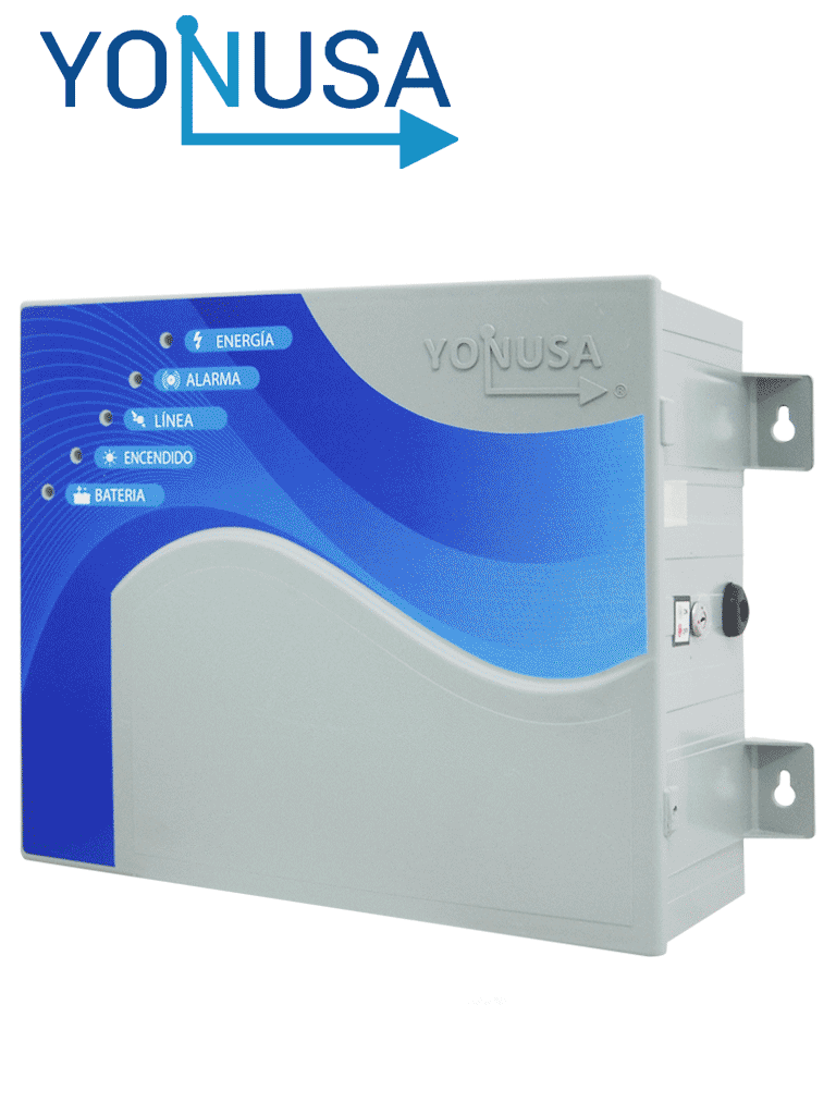 YONUSA EY10000127AF - Energizador alta frecuencia o anti plantas para cerco eléctrico, Incluye Interface con 2 zonas cableadas, salida de 10,000 V y hasta 10,000 metros lineales o 2,000 metros en 5 líneas, Soporta módulo WiFi
