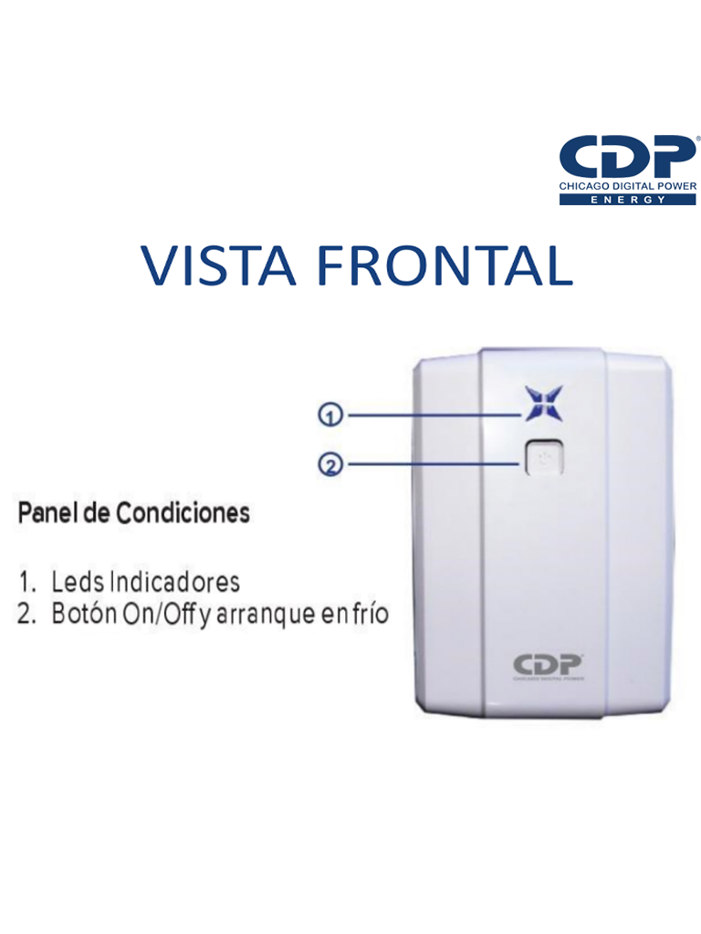 CDP R-UPR508 - UPS Interactivo de 500 VA y 250W, con 8 terminales de salida (4 con respaldo), auto reseteo, incluye batería de 12V 4.5AH, y es libre de mantenimiento.