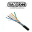 SAXXON OUTPCAT6GCOPEXT- Bobina de Cable UTP Cat6 100% Cobre con Gel/ 305 Metros/ Uso Exterior/ Color Negro/ Cumple con Estandares: ISO/ IEC 11801 Ed2; EIA/ TIA568/ Ideal para Cableado de Redes y Video/