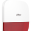 DAHUA DHI-ARA13-W2 - Sirena Inalámbrica para Exterior con Estrobo Rojo/ 110dB / Múltiples sonidos de Alarma/ IP65/ Alarma de Batería Baja