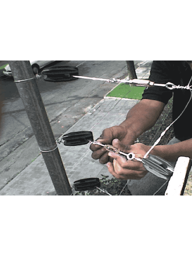 YONUSA AP201 - Aislador de esquina para cercas electricas YONUSA para fabricacióno de poste de esquina/ Facil instalación